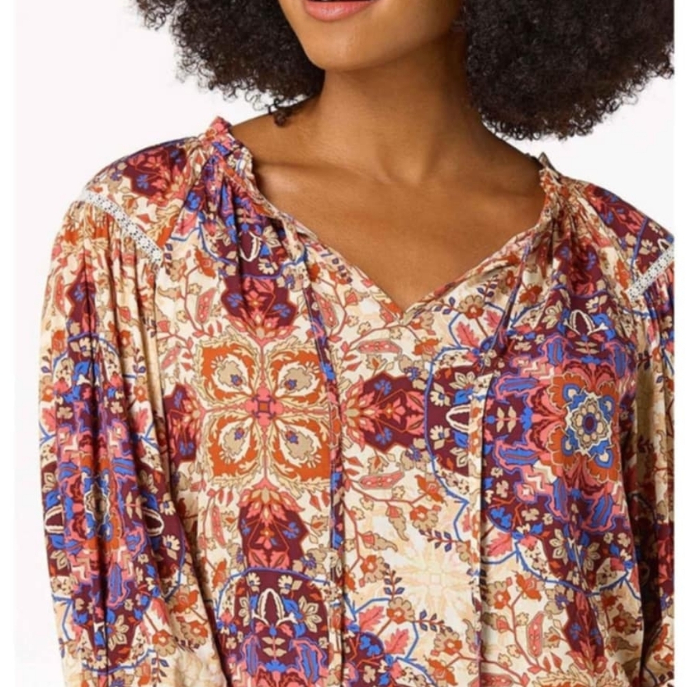 Women's Floral Bohemian Blouse